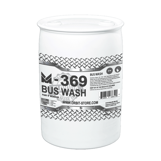 M369 BUS WASH CONCENTRATE PArt No. M369-55 55 US Gallons