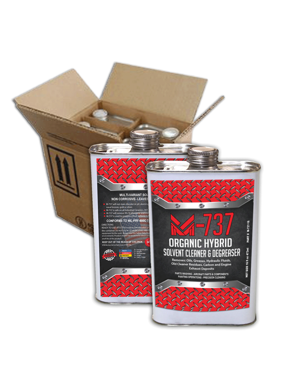 M737 DEGREASING SOLVENT MIL PRF 680 TYPE II Part No. M737-16 16oz 4/CASE