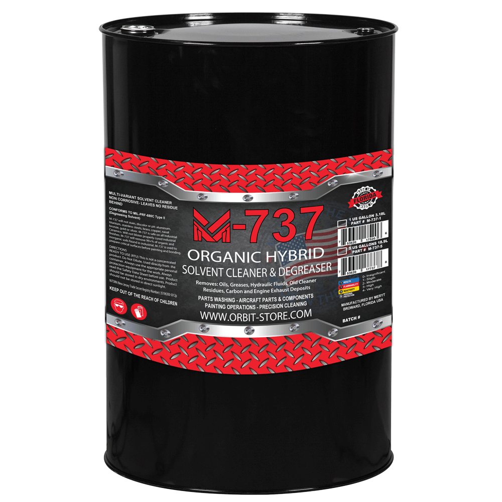 M737 DEGREASING SOLVENT MIL PRF 680 TYPE II Part No. M73755 55 US Gallons 208.19L