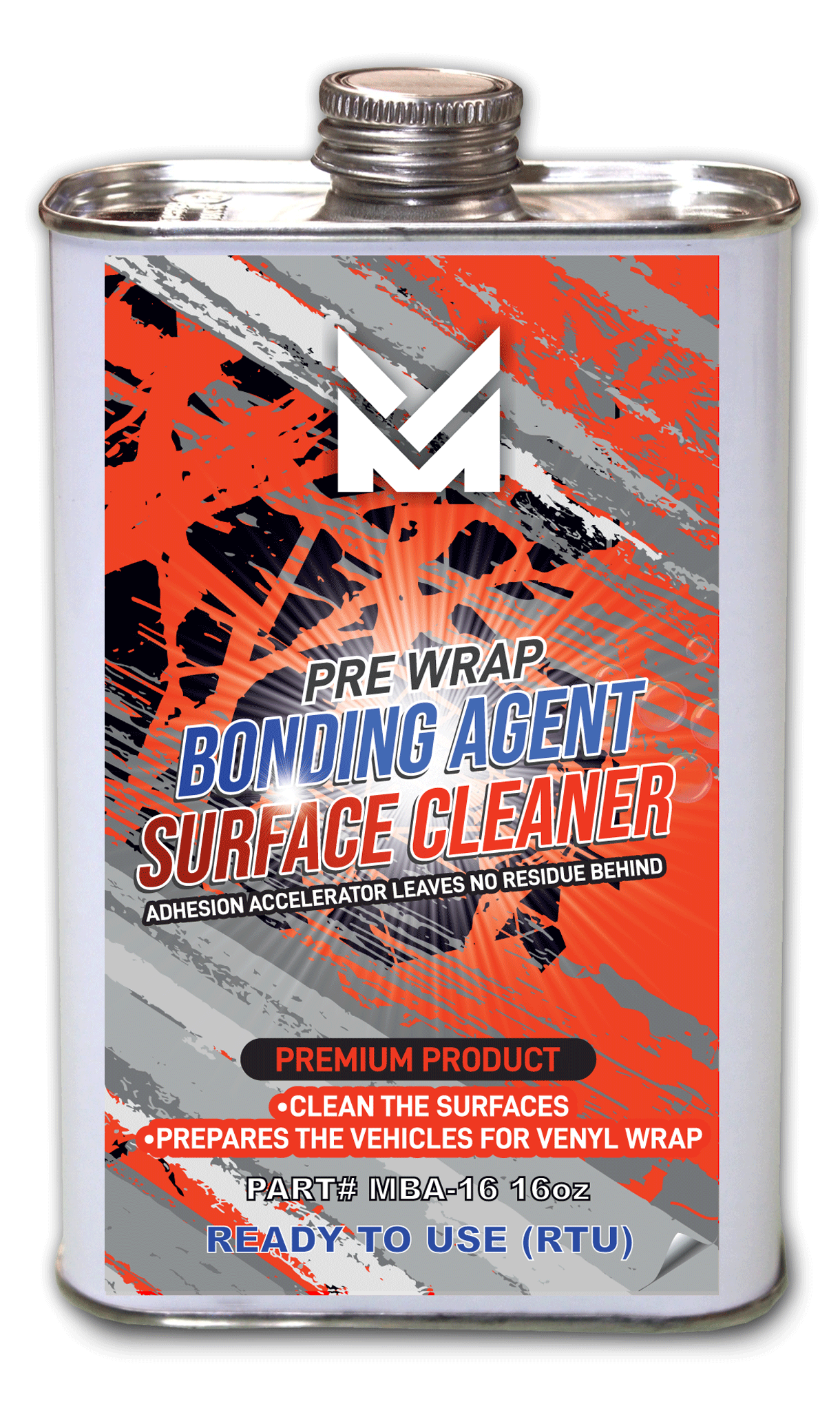 PRE WRAPBONDING AGENT Surface Cleaner  Part No. MBA16 16oz Metal Can